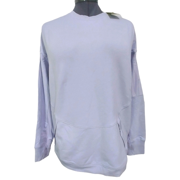 All In Motion French Terry Crew Neck Sweater Size L - Picture 2 of 8